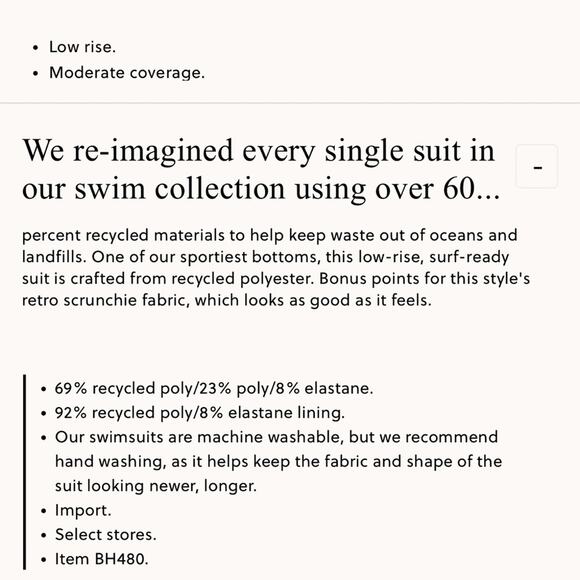 J. Crew NWT Scrunchie Hipster Bikini Swim Bottom Orange Size Medium bh480 - Picture 9 of 10